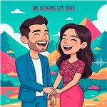 Carátula de: Me alegras los días