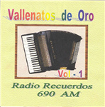 Carátula de: Vallenato de Oro - Radio Recuerdos